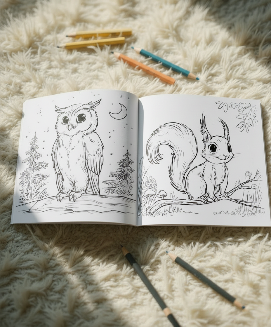 Malbuch 'Deutsche Tiere'