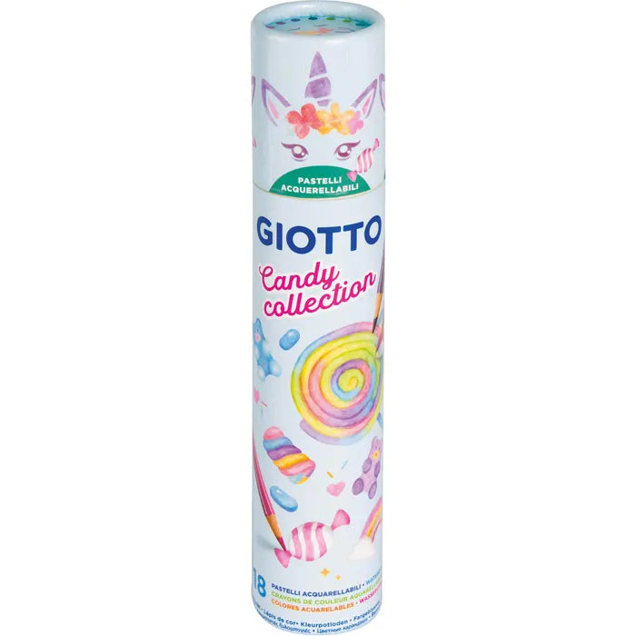 GIOTTO-Fila Aquarellstifte Stilnovo Acquarell, Candy Collection, sortiert, mit Pinsel, 18 Stück