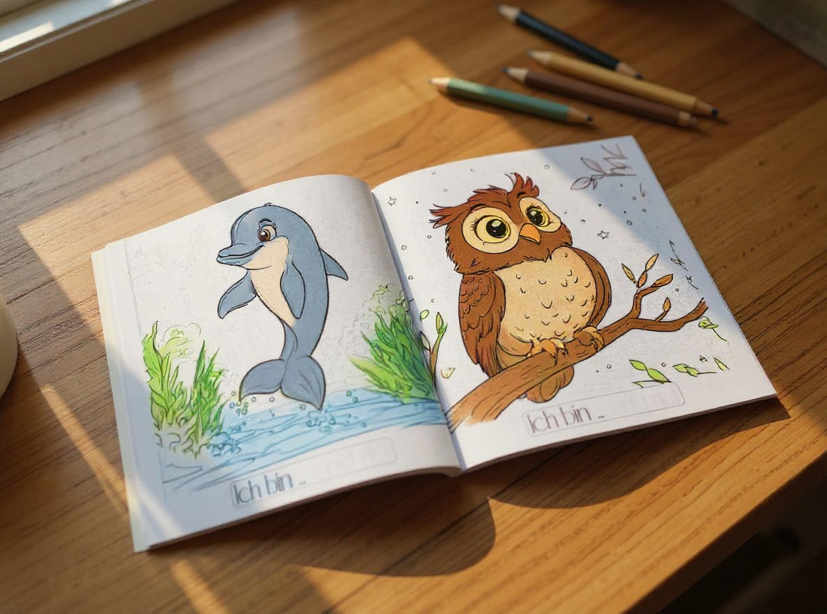 Malbuch 'Tiere der Welt'