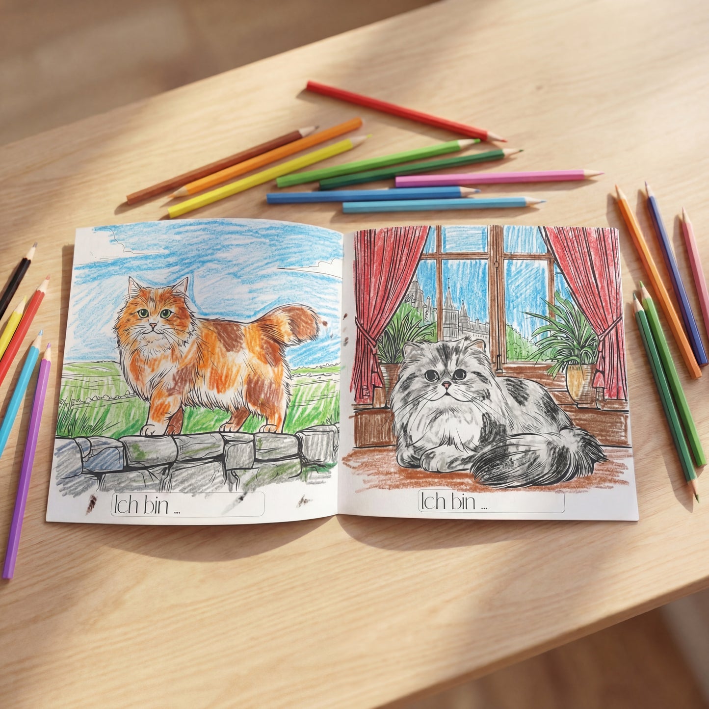 Malbuch 'Katzen'