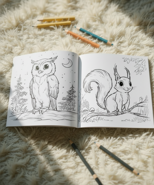 Malbuch 'Deutsche Tiere'